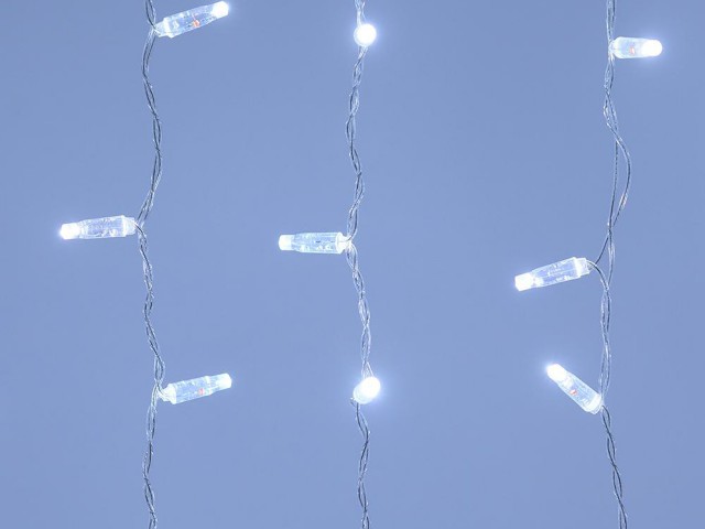 Светодиодная гирлянда ARD-CURTAIN-CLASSIC-2000x3000-CLEAR-760LED-BLINK White (230V, 60W) (Ardecoled, IP65) фото:1