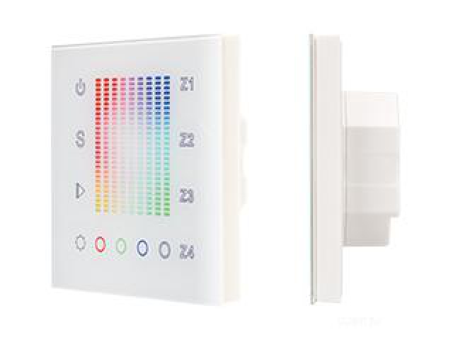 Панель Sens SR-2831AC-RF-IN White (220V,RGB,4зоны) (Arlight, IP20 Пластик, 3 года) фото:3