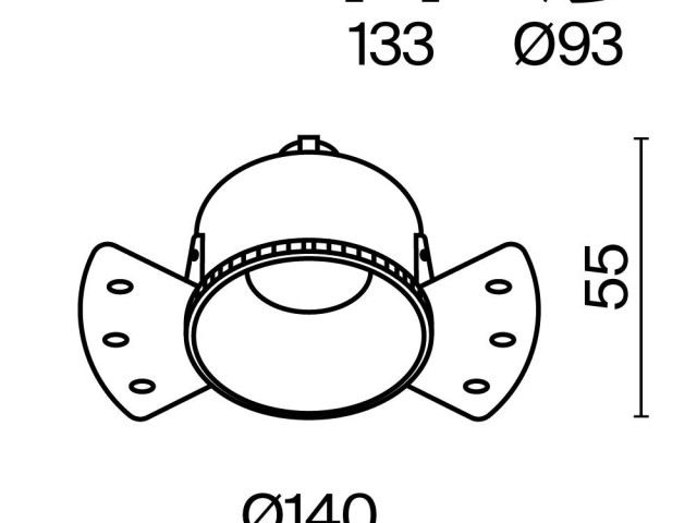 Встраиваемый светильник Technical DL051-01-GU10-RD-WMG фото:13