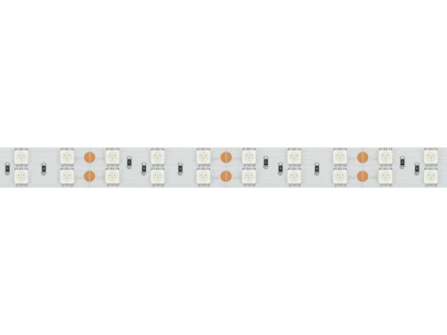 Лента RT 2-5000 24V Yellow 2x2 (5060, 600 LED, LUX) (Arlight, 28.8 Вт/м, IP20) фото:1