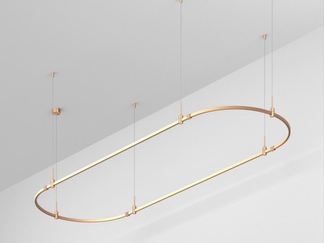 Основание ART-APRIORI-OVAL-HANG-3000x1000 (GD) (Arlight, IP20 Металл, 3 года) фото:1