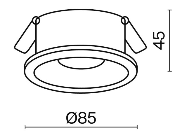 Встраиваемый светильник Technical DL032-2-01W фото:2