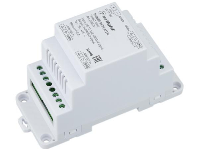 Усилитель SMART-DMX (12-36V, 2CH, DIN) (Arlight, IP20 Пластик, 5 лет) фото:2