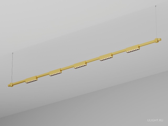 Подвесной светильник HOKASU PL11 (GOLD/2500mm – 190mm/3K/17.5W/40deg) фото:2