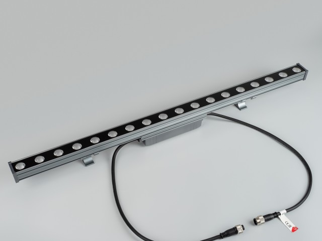 Линейный прожектор AR-LINE-760-18W Warm3000 (GR, 15 deg, 230V) (Arlight, IP65 Металл, 3 года) фото:7