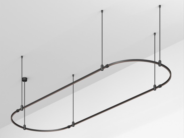 Основание ART-APRIORI-OVAL-ROD-800-3000x1000 (BK) (Arlight, IP20 Металл, 3 года) фото:1
