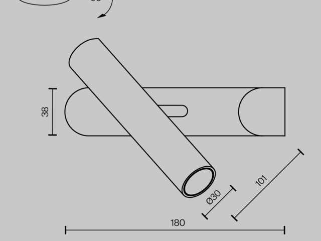 Настенный светильник (бра) Maytoni MOD442WL-L8B3K1 фото:1