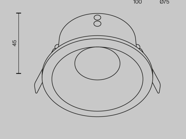 Встраиваемый светильник Technical DL032-2-01W фото:3