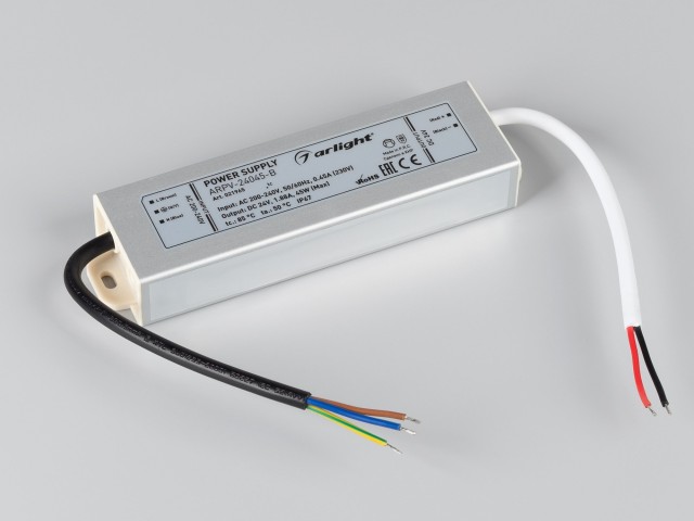 Блок питания ARPV-24045-B (24V, 1.9A, 45W) (Arlight, IP67 Металл, 3 года) фото:6