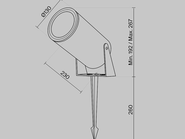 Ландшафтный светильник Outdoor O050FL-L30GF3K фото:2