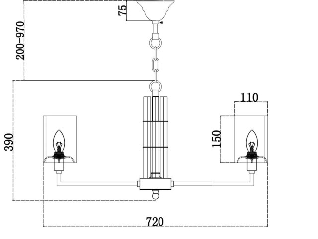 Подвесной светильник Maytoni H015PL-08G фото:2