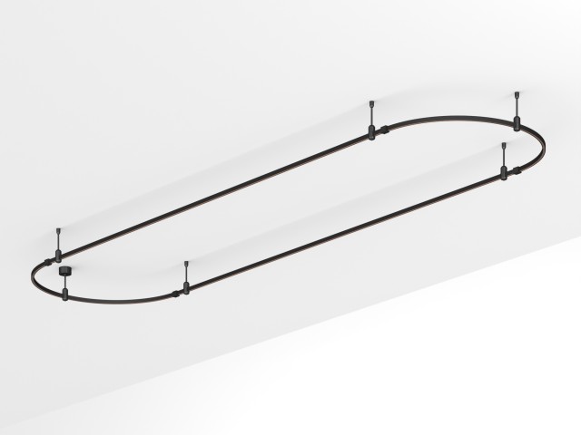 Основание ART-APRIORI-OVAL-ROD-200-4000x1000 (BK) (Arlight, IP20 Металл, 3 года) фото:2