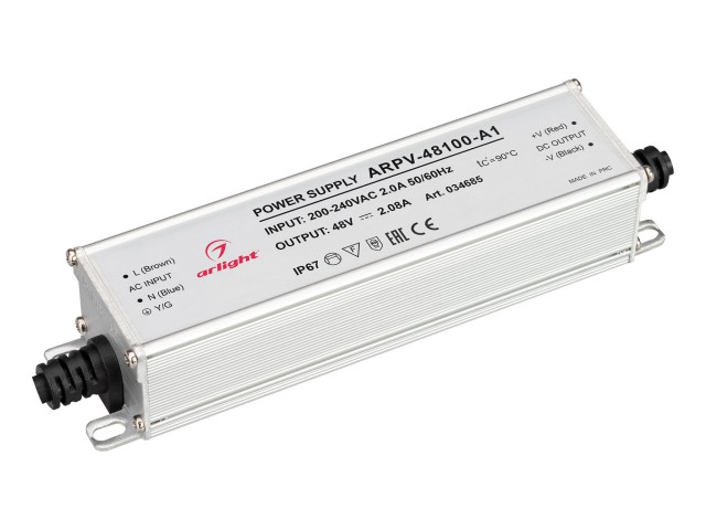 Блок питания ARPV-48100-A1 (48V, 2.08A, 100W) (Arlight, IP67 Металл, 3 года) фото:7