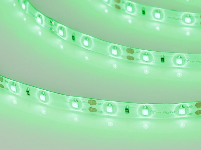 Лента RTW 2-5000SE 12V Green (3528, 300 LED, LUX) (Arlight, 4.8 Вт/м, IP65) фото:8