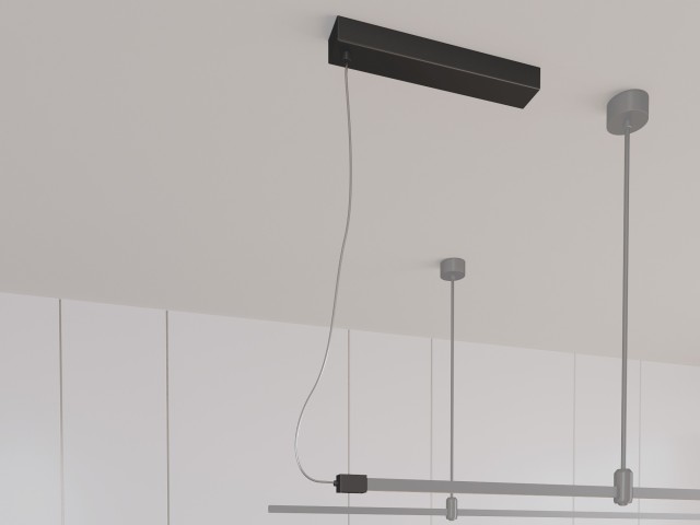 Потолочный короб ART-APRIORI-POWER-BOX-SIDE-L5000 (BK) (Arlight, IP20 Металл, 3 года) фото:1