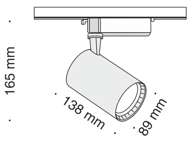 Трековый светильник Technical TR003-1-17W3K-B фото:5