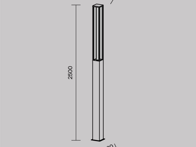 Садово-парковый светильник Outdoor O480FL-L25B3K фото:7