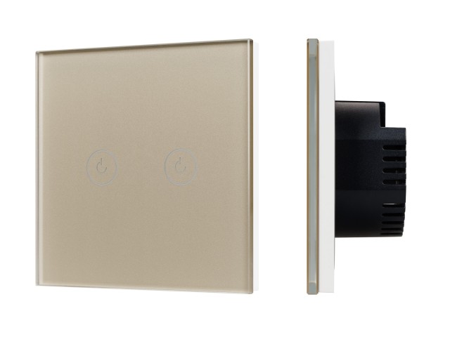 Выключатель сенсорный SWT-OMALI-S02-ZB-GD (250V, 10A, Zigbee) (Arlight, Стекло) фото:3