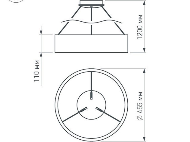 Светильник SP-TOR-RING-HANG-R460-33W Day4000 (BK, 120 deg) (Arlight, IP20 Металл, 3 года) фото:18