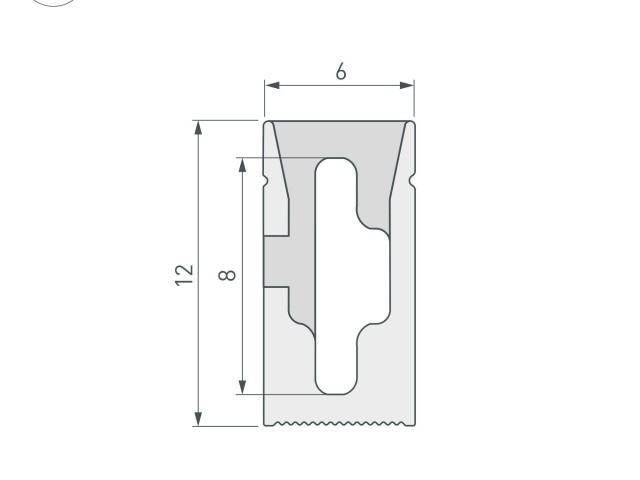 Силиконовый профиль WPH-FLEX-0612-SIDE-S8-10m WHITE (Arlight, Силикон) фото:1