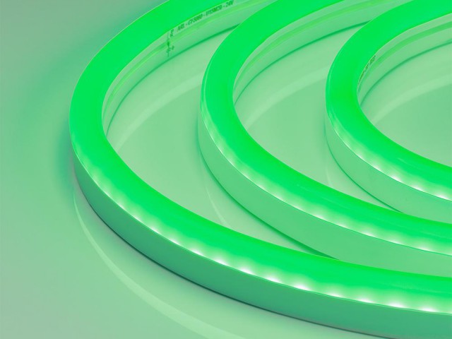 Гибкий неон ARL-CF2835-U15M20-24V Green (26x15mm) (Arlight, 8 Вт/м, IP65) фото:5