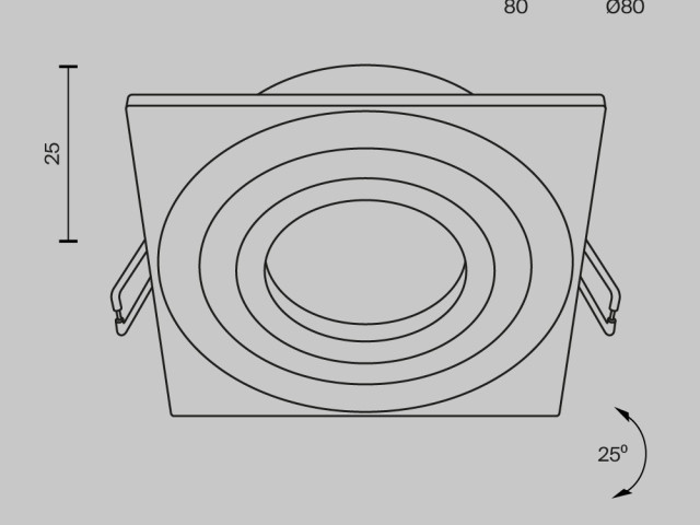 Встраиваемый светильник Technical DL024-2-01W фото:6