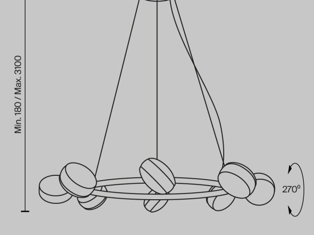 Подвесной светильник Maytoni MOD299PL-L80BS3K фото:8
