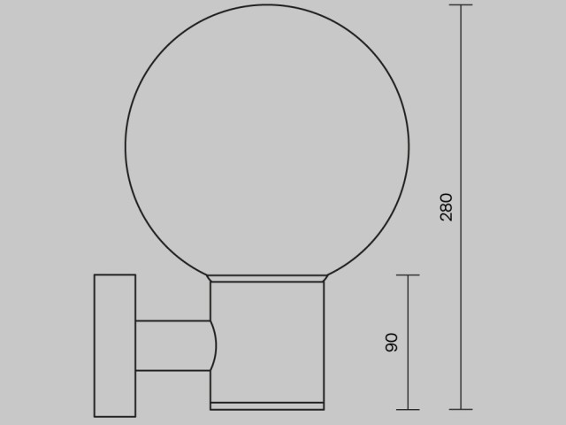 Настенный светильник (бра) Outdoor O598WL-01B фото:4