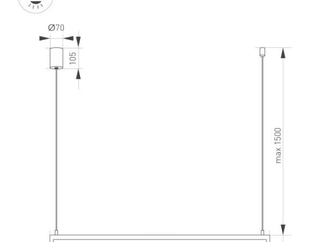 Светильник SP-UMBRA-HANG-H-L900-15W Warm3000 (BK, 120 deg, 230V) (Arlight, IP20 Металл, 3 года) фото:1