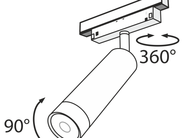 Трековый светильник Technical TR019-2-7W4K-B фото:4