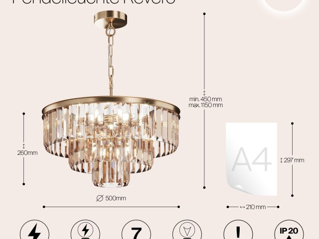 Подвесной светильник Maytoni MOD085PL-07BS фото:1