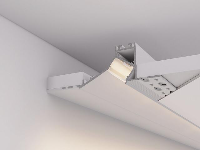 Профиль FANTOM-W45-BEVEL-2000 WHITE (Arlight, Алюминий) фото:5