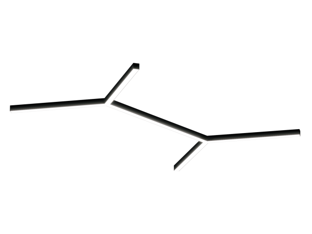 Светильник HOKASU Molecule S50 (RAL9005/6x819mm/LT70 — 4K/104W) фото:1