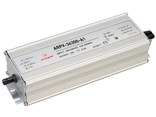 Блок питания ARPV-36300-A1 (36V, 8.3A, 300W) (Arlight, IP67 Металл, 3 года) фото:8