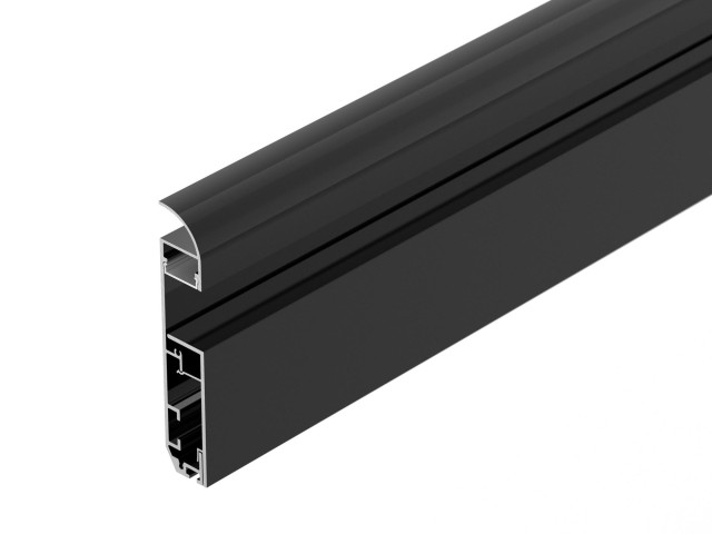 Профиль PLINTUS-H80-2000 BLACK (Arlight, Алюминий) фото:2