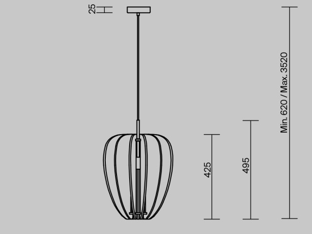 Подвесной светильник Maytoni MOD398PL-01GR фото:14