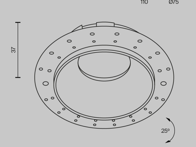 Встраиваемый светильник Technical DL051-U-2WMG фото:16