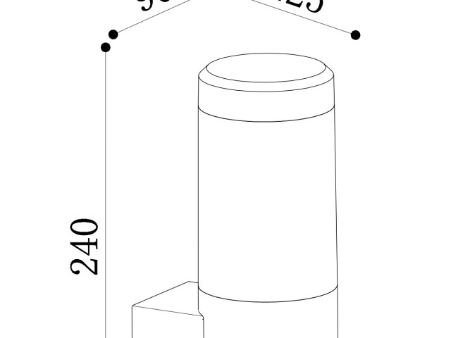 Уличный настенный светильник Outdoor O590WL-L8B4K фото:16