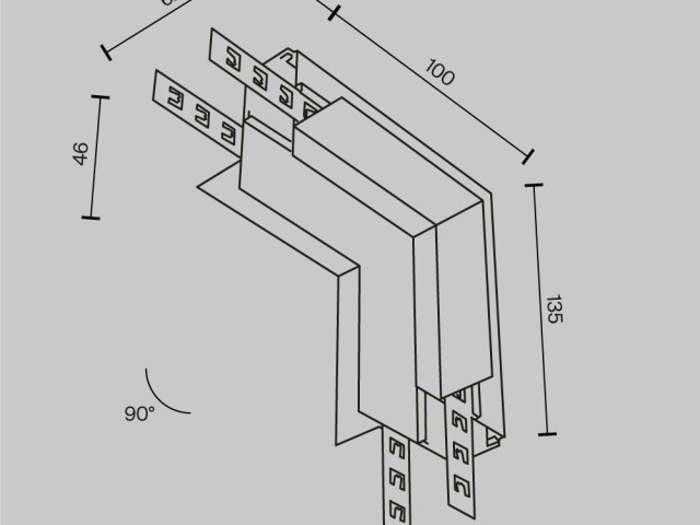 Комплектующие для встраиваемой трековой системы Technical TRA034ICL-42.12W фото:1