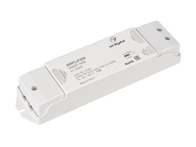 Усилитель SMART-RGB (12-24V, 3x6A) (Arlight, IP20 Пластик, 5 лет) фото:1