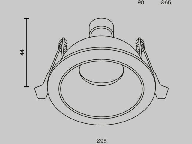 Встраиваемый светильник Technical DL126-GU10-B фото:7