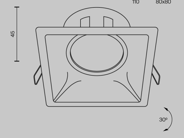 Встраиваемый светильник Technical DL029-2-01W фото:7