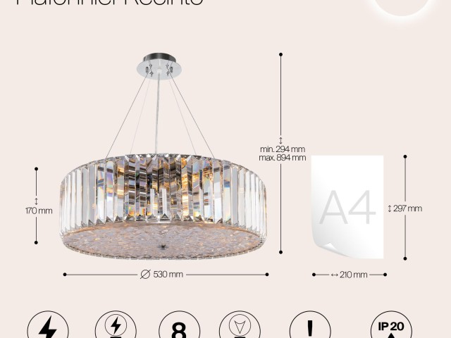 Потолочный светильник Maytoni MOD080CL-08CH фото:1
