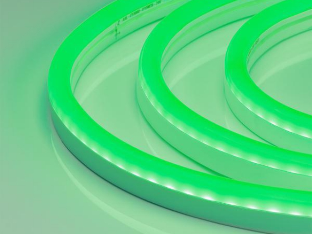 Лента герметичная WAVE-SIDE-A120-12x25mm 230V Green (12 W/m, IP67, 50m, wire x2) (Arlight, Грибовидная форма) фото:1