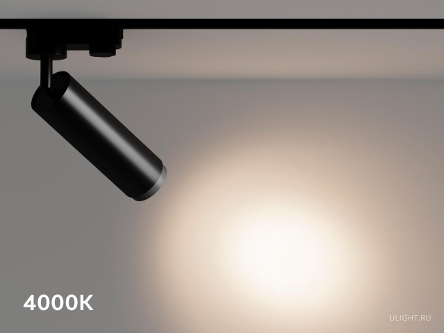 Трековый светильник HOKASU Tube Zoom TR4 (55-120/ral9003 – 10w/4090/12-50deg) фото:4
