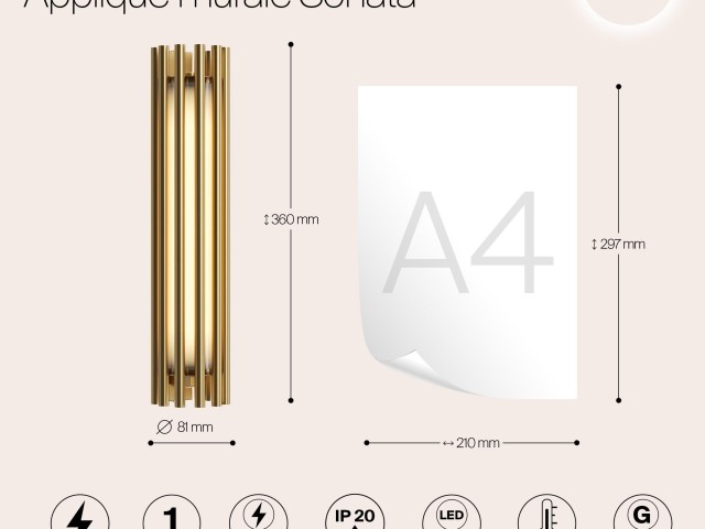 Настенный светильник (бра) Maytoni MOD410WL-L12BS3K фото:18