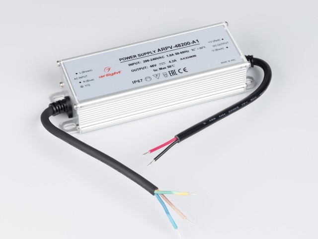Блок питания ARPV-48200-A1 (48V, 4.2A, 200W) (Arlight, IP67 Металл, 3 года) фото:9