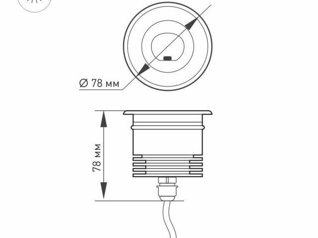 Светильник LTD-GROUND-TILT-R80-9W Day4000 (SL, 60 deg, 230V) (Arlight, IP67 Металл, 3 года) фото:7