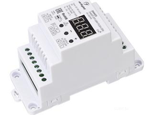 Диммер SMART-D19-DIM-PUSH-DIN (230V, 2A, TRIAC, 2.4G) (Arlight, IP20 Пластик, 5 лет) фото:2