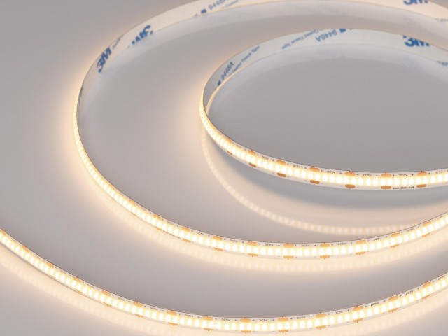 Лента COB-X360-8mm 5V Warm3000 (5 W/m, IP20, CSP, 5m) (Arlight, -) фото:3